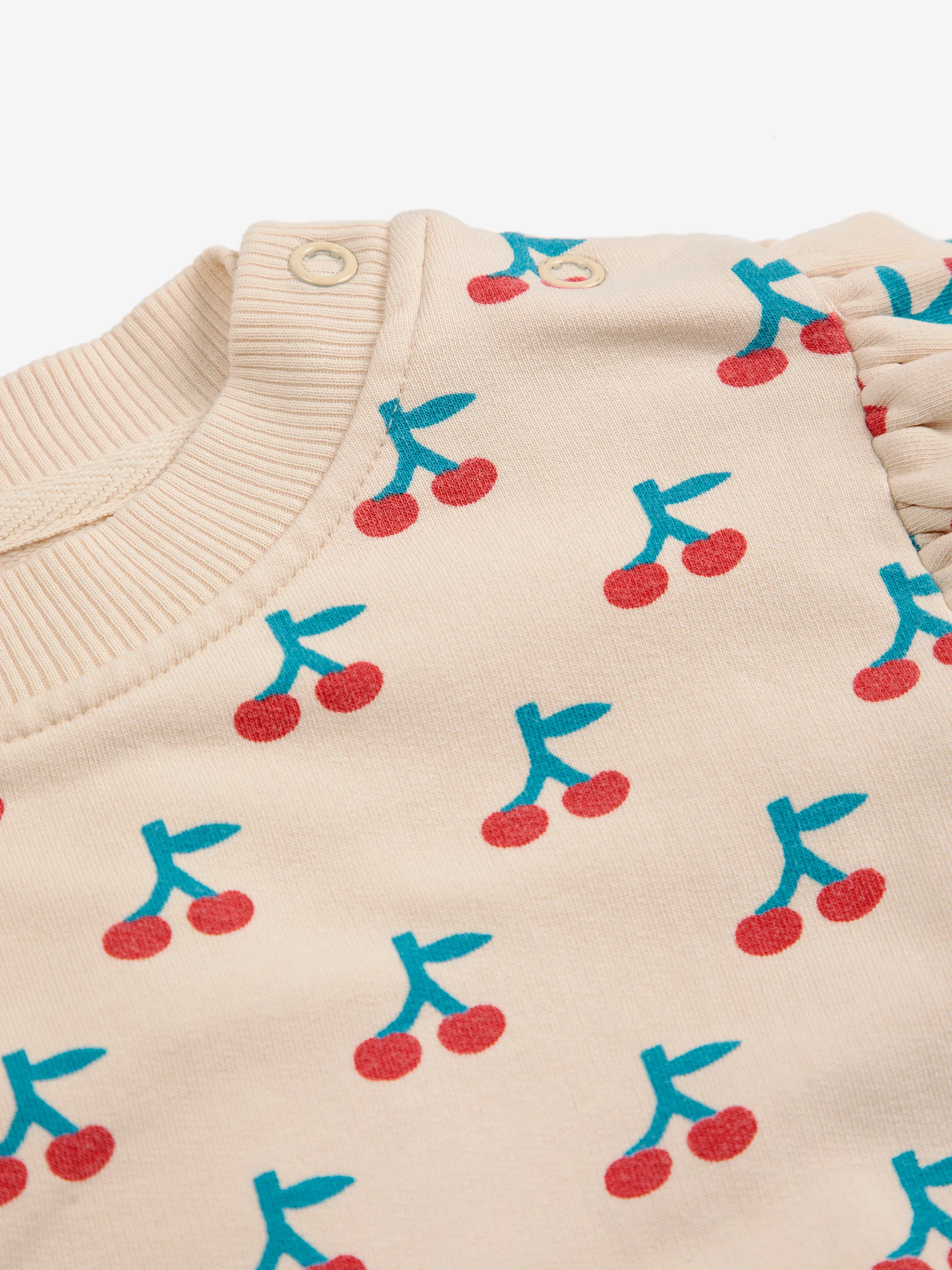 SWEATSHIRT MIT RÜSCHEN „BABY CHERRY“