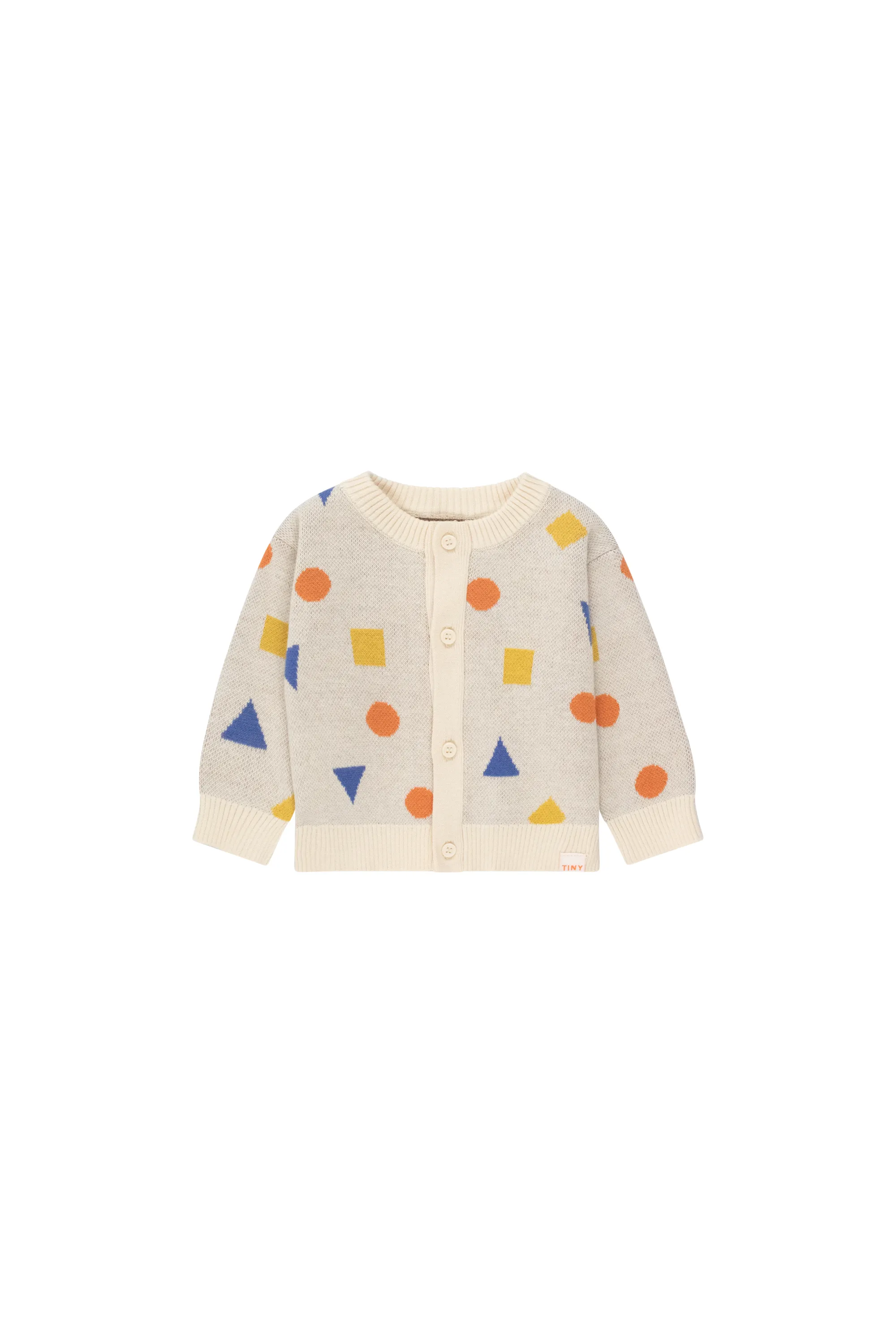 BABY-CARDIGAN MIT GEOMETRISCHEM MUSTER